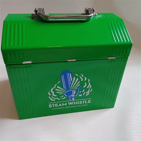 steam whistle metal lunch box|HTS Steam Whistle ALL Metal Lunch box Lunch Pail with New Logo.